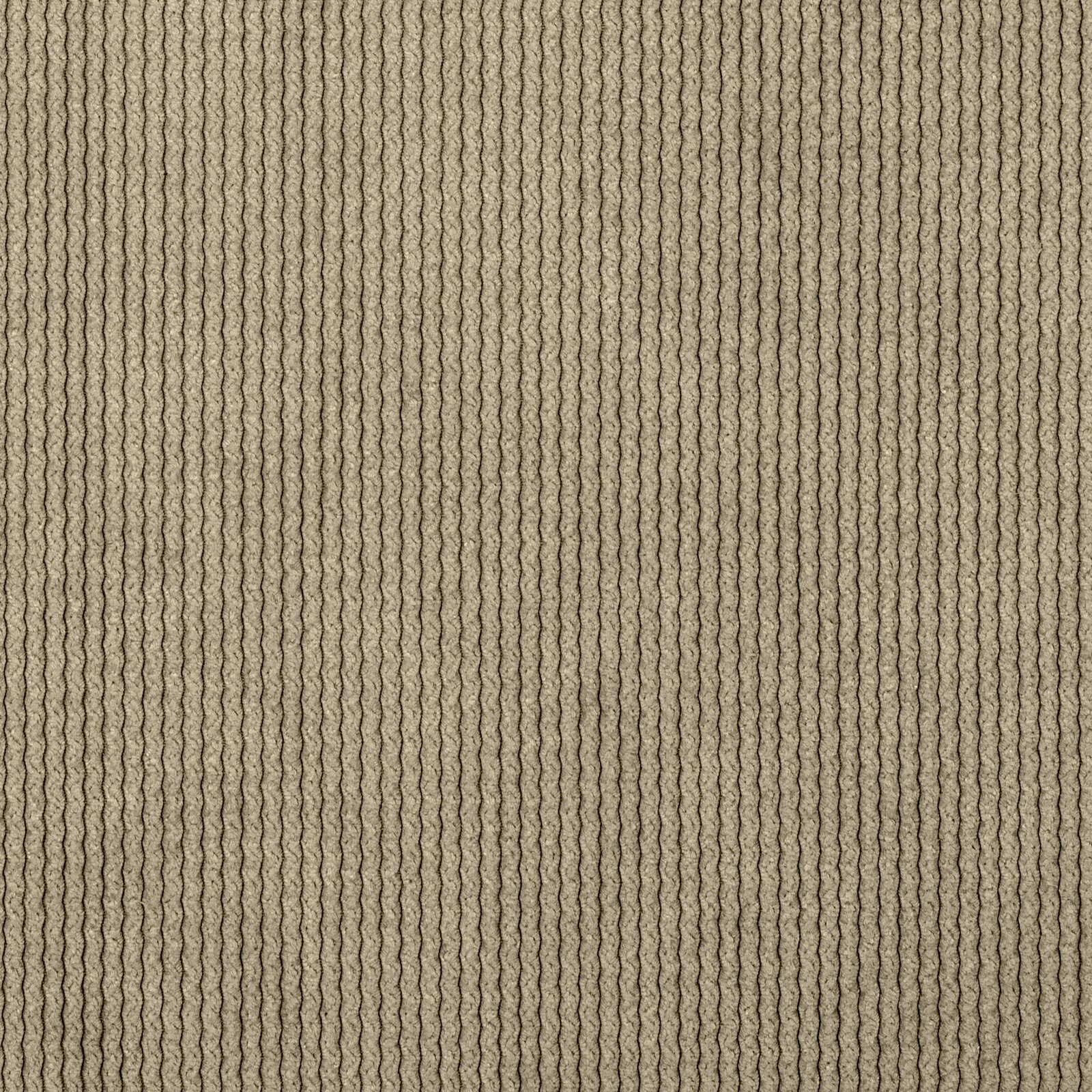 Nahaufnahme eines strukturierten, beige-gemusterten Stoffes, möglicherweise für einen Hockerbezug.