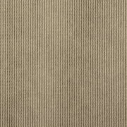 Nahaufnahme eines strukturierten, beige-gemusterten Stoffes, möglicherweise für einen Hockerbezug.