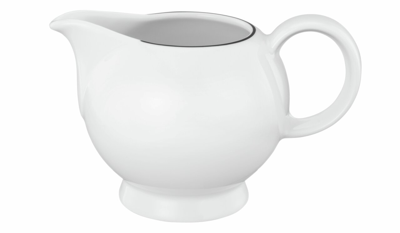 Seltmann Weiden Milchkännchen Lido 6 personen LIDO Weißes Milchkännchen Lido mit Henkel, seitliche Perspektive