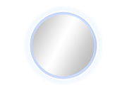 Runder Spiegel mit LED-Beleuchtung, Ansicht von vorne