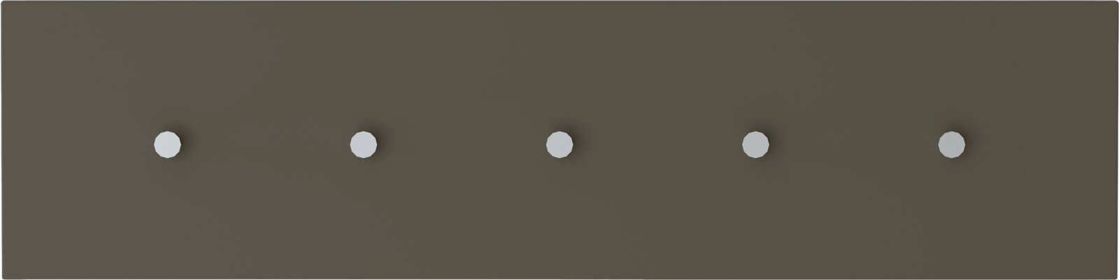 Moderano Hakenleiste LECCO Hakenleiste mit fünf Haken, frontal betrachtet