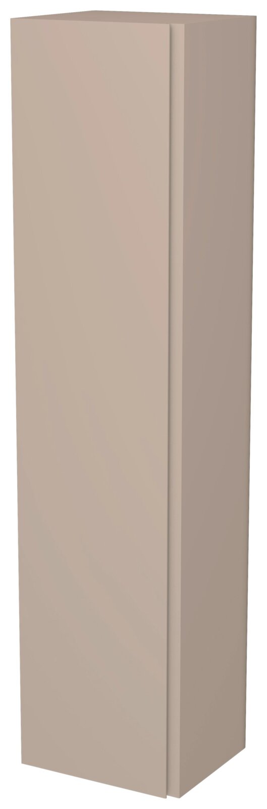 Moderano Hänge-Garderobenschrank LECCO Beigefarbener Hänge-Garderobenschrank mit einer Tür, seitliche Perspektive