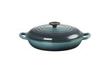 Servierpfanne 26cm Ocean mit Deckel, seitliche Perspektive