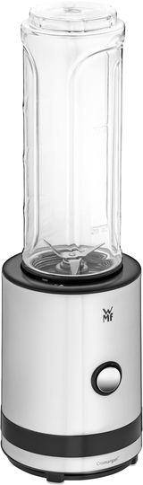WMF Küchenminis Smoothie-to-go Mixer aus Edelstahl, seitliche Perspektive