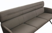 Bequeme Sitzbank 220 in modernem Design, seitliche Perspektive