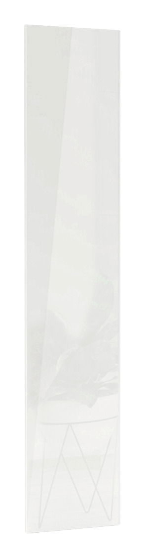 Hom´in Tür Hochglanz UNIT Hochglanz weiße Tür, frontal betrachtet, 202x45 cm