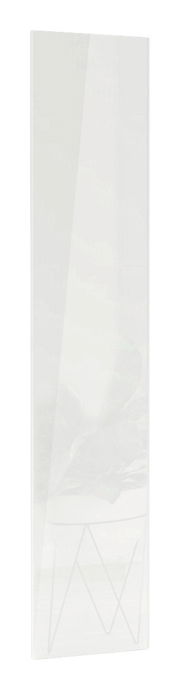 Hochglanz weiße Tür, frontal betrachtet, 202x45 cm
