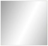 Rechteckiger Spiegel in Frontalansicht mit glatter, reflektierender Oberfläche.
