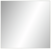 Rechteckiger Spiegel in Frontalansicht mit glatter, reflektierender Oberfläche.