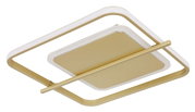 Moderne Deckenleuchte REBALL in Gold, seitliche Perspektive
