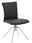 Musterring Stuhl MR HELMOND Moderner schwarzer Stuhl mit Metallbeinen, seitliche Perspektive