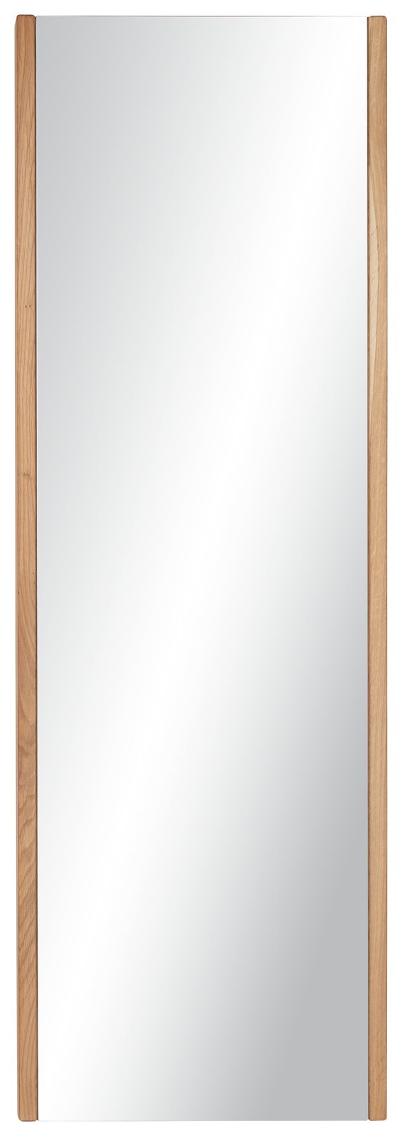 Rechteckiger Spiegel mit Holzrahmen, Frontalansicht
