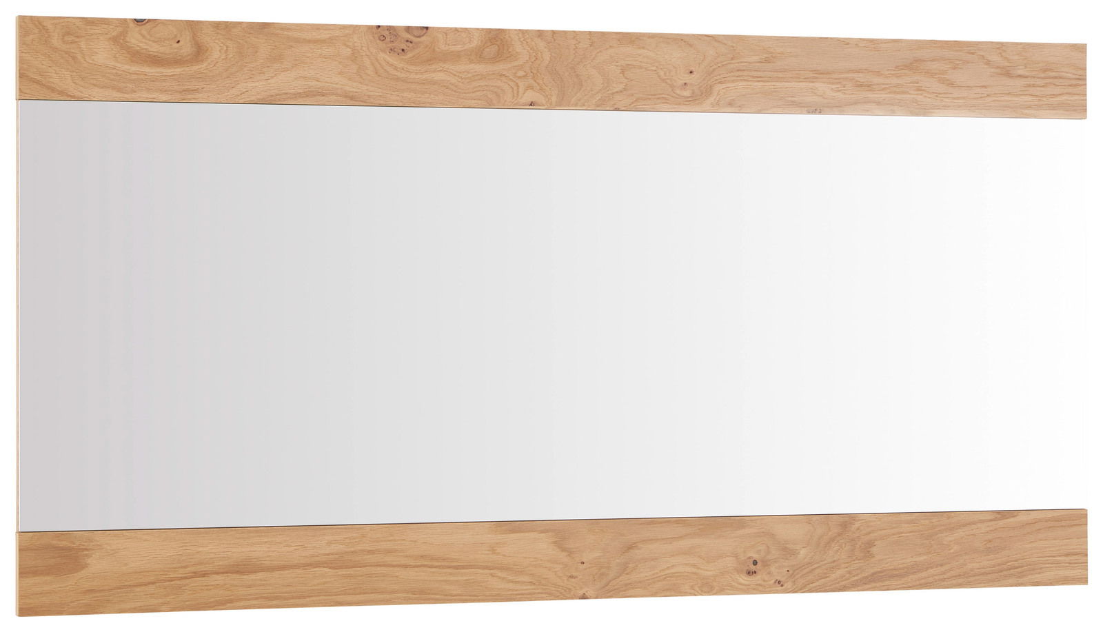 Dieter Knoll Spiegel ARCO TREND Rechteckiger Spiegel mit Holzrahmen, perspektivisch von der Seite fotografiert