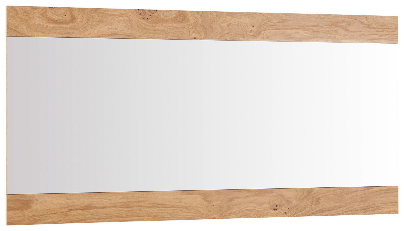 Dieter Knoll Spiegel ARCO TREND Rechteckiger Spiegel mit Holzrahmen, perspektivisch von der Seite fotografiert