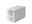 E-Serie Rollcontainer E-CLASSIC Weißer Rollcontainer mit drei Schubladen, seitliche Perspektive