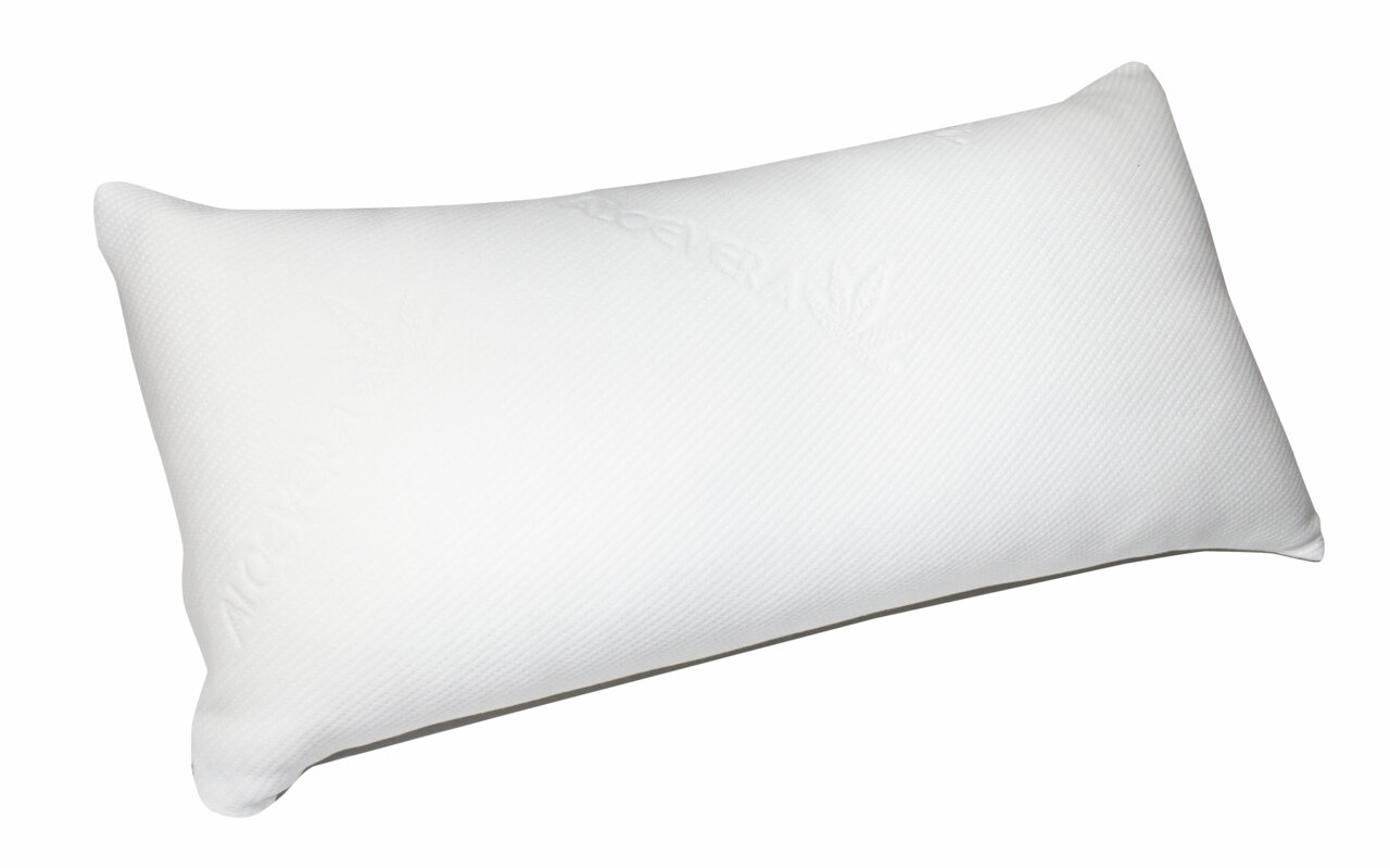 Komfortschlafkissen 40 x 80 cm in weißer Farbe, seitliche Perspektive