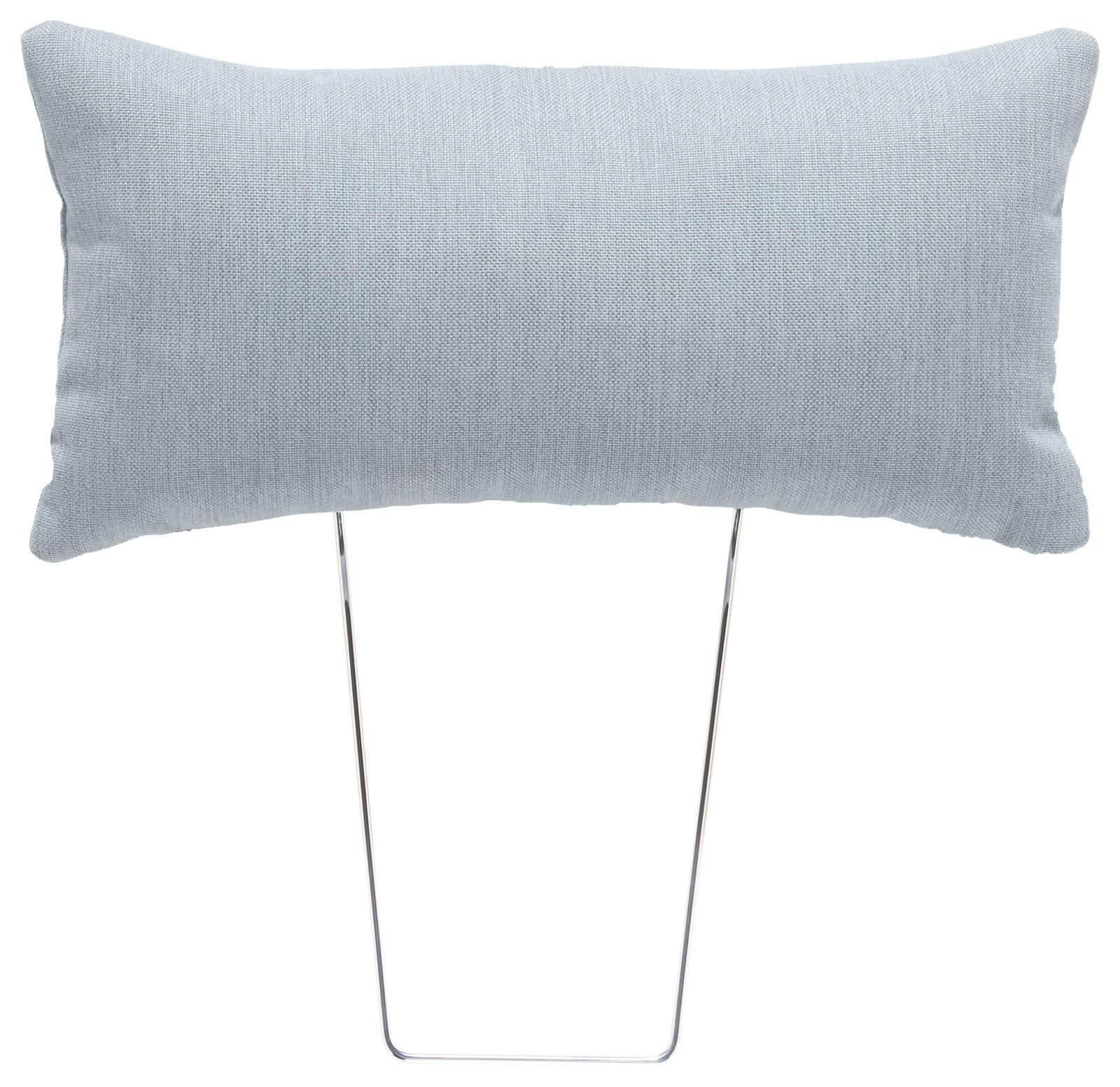 Ti´me Kopfstütze ANABELLE Kopfstütze in hellblauem Stoff mit Metallgestell, Frontalansicht