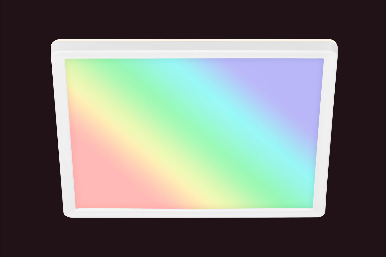 LED-Deckenleuchte mit Regenbogeneffekt, Ansicht von unten