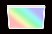 LED-Deckenleuchte mit Regenbogeneffekt, Ansicht von unten