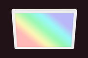 LED-Deckenleuchte mit Regenbogeneffekt, Ansicht von unten