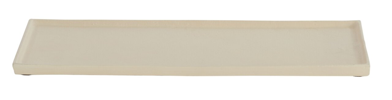Light&Living Schale MAES Rechteckige, flache Schale in Cremefarbe, seitliche Perspektive