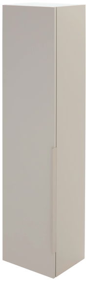 Garderobenschrank in seitlicher Perspektive, schlichtes Design in hellem Farbton