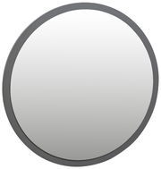Runder Spiegel mit grauem Rahmen, Frontalansicht
