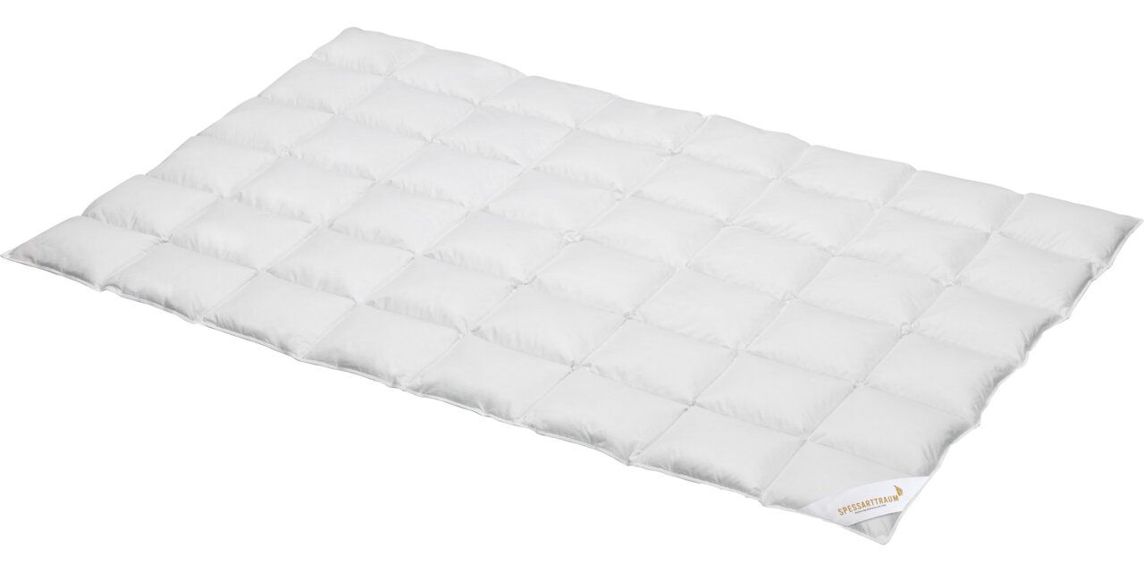 Spessarttraum Bed voor het hele jaar door 135 x 200 cm CLASSIC Spessarttraum CLASSIC-dekbed voor alle seizoenen, afmeting 135 x 200 cm, schuin van bovenaf gefotografeerd