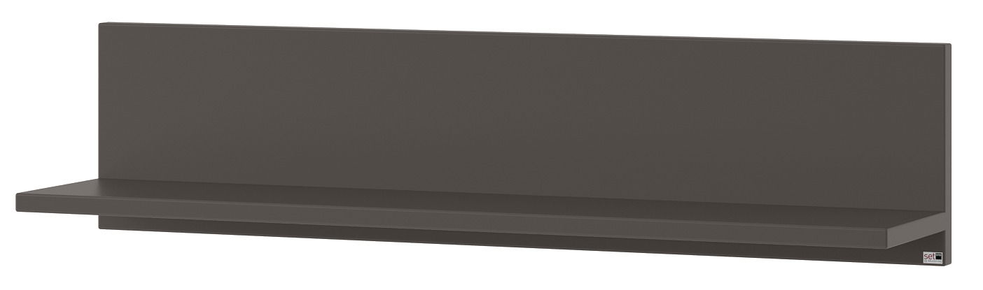 Set one by Musterring Wandboard TACOMA Wandboard in dunklem Grau, seitliche Perspektive