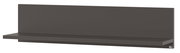 Wandboard in dunklem Grau, seitliche Perspektive