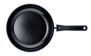 Pfanne 24cm, Draufsicht mit schwarzem Griff