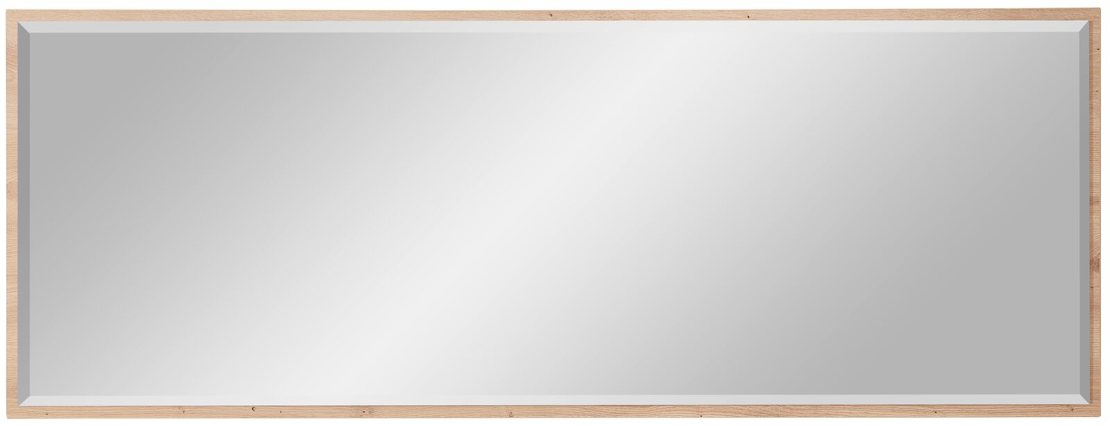 Voleo XL-Spiegel DETROIT Großer rechteckiger Wandspiegel mit Holzrahmen, Frontalansicht
