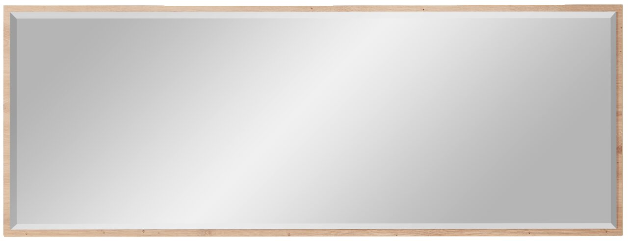 Voleo XL-Spiegel DETROIT Großer rechteckiger Wandspiegel mit Holzrahmen, Frontalansicht