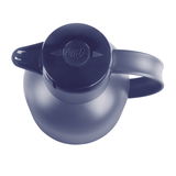 Blaue Isolierkanne SAMBA 1,5l aus der Vogelperspektive