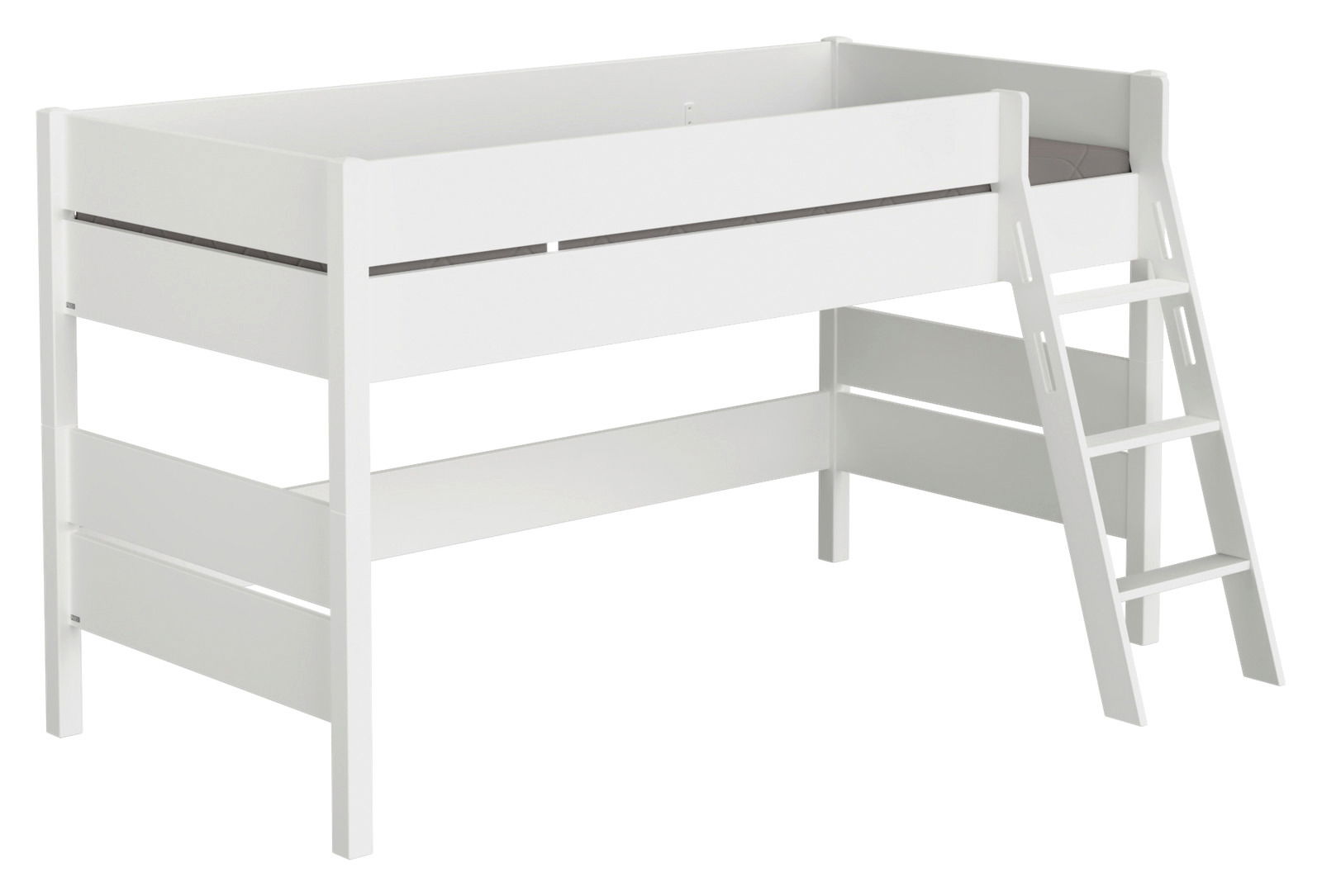 Paidi Spielbett TIAGO Weißes Spielbett Paidi TIAGO mit Leiter, seitliche Perspektive