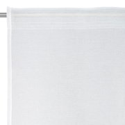 Weißer Fertigvorhang 135x245cm, Nahaufnahme von der Seite