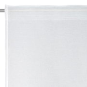 Weißer Fertigvorhang 135x245cm, Nahaufnahme von der Seite
