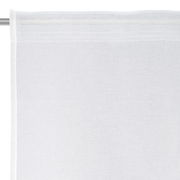 Weißer Fertigvorhang 135x245cm, Nahaufnahme von der Seite