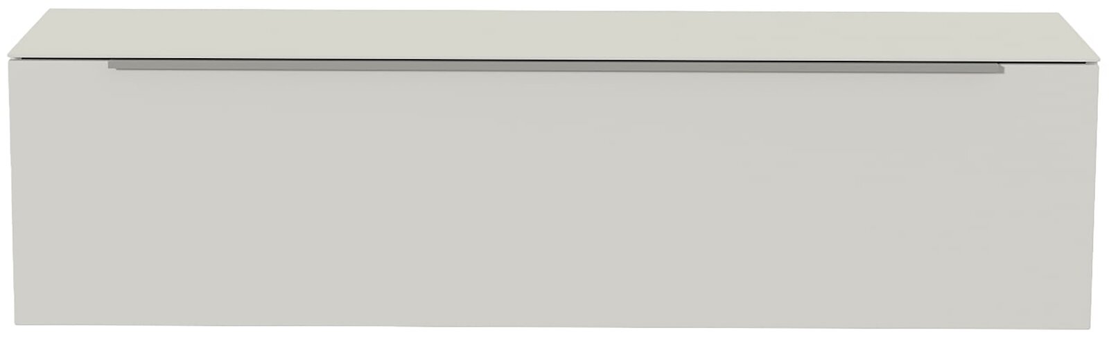 Moderano Hänge-Lowboard BORMIO Frontansicht eines modernen, hängenden Lowboards in schlichtem Design.
