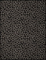 Leopardengemusterte Wohndecke in Draufsicht, 150x200cm