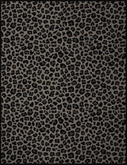 Leopardengemusterte Wohndecke in Draufsicht, 150x200cm