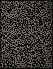 Leopardengemusterte Wohndecke in Draufsicht, 150x200cm