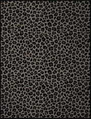 Leopardengemusterte Wohndecke in Draufsicht, 150x200cm