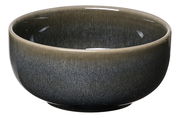 Müslischale aus Keramik in dunklem Farbverlauf, seitliche Perspektive