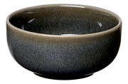 Müslischale aus Keramik in dunklem Farbverlauf, seitliche Perspektive