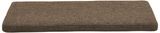 Braunes Sitzkissen in rechteckiger Form, seitliche Perspektive