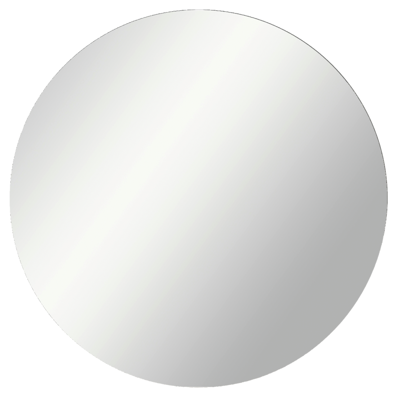 Runder Spiegel in Frontalansicht