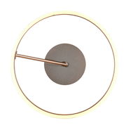 Moderne Deckenleuchte mit kreisförmigem LED-Ring, Ansicht von unten