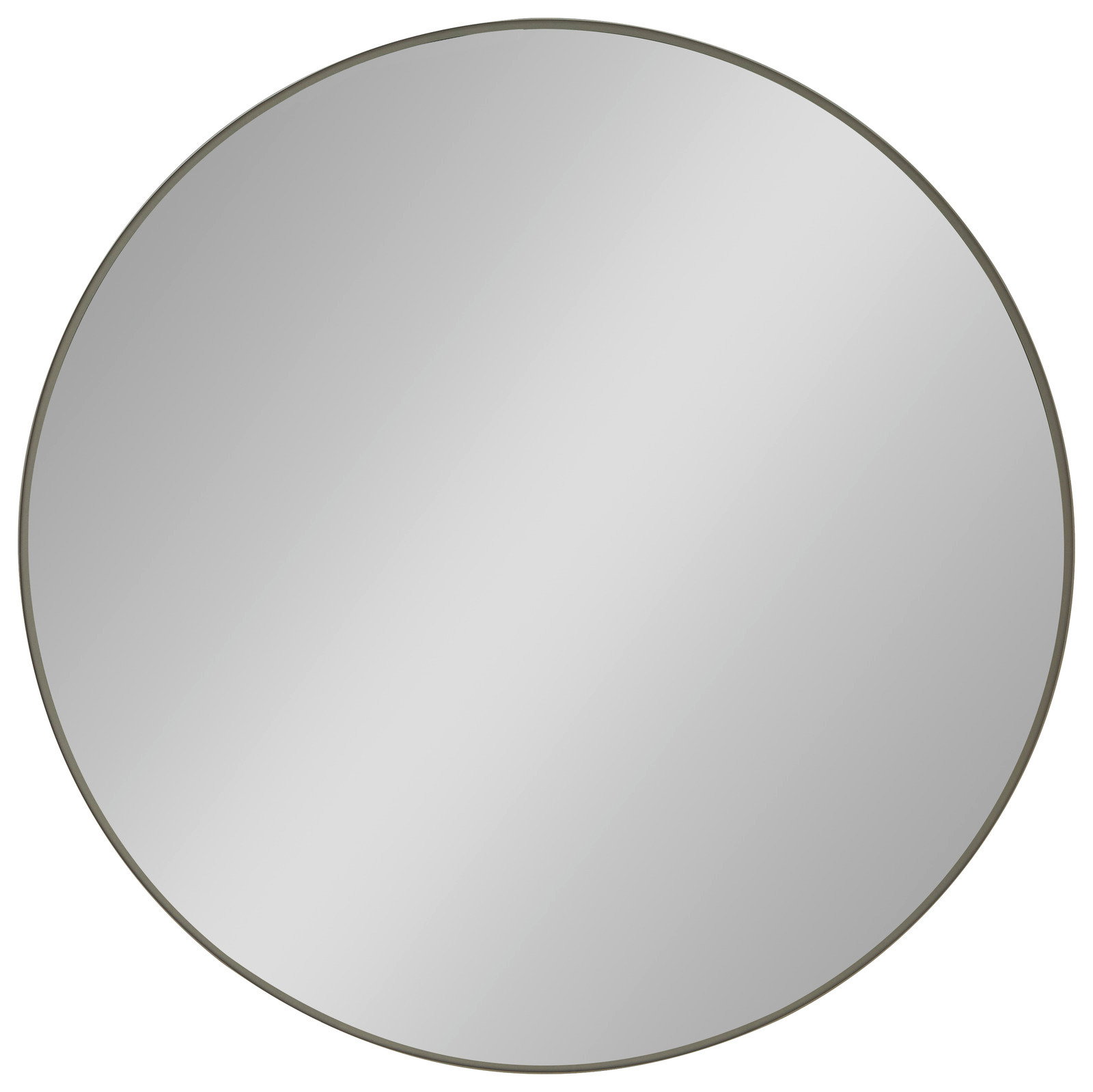 Runder Spiegel mit einem Durchmesser von 95 cm, frontal betrachtet