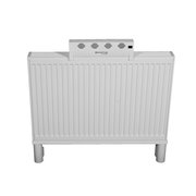 Weißer Heizkörper Invictus Therma Boost, Vorderansicht